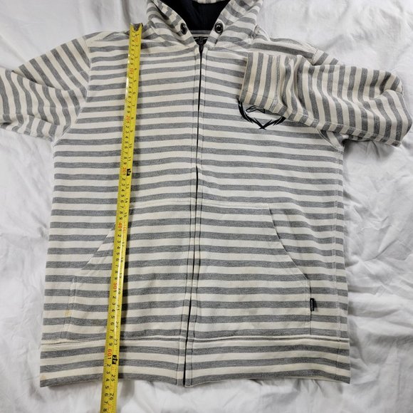 Alpinestars Small White Gray Full Zip Hoodie Sweater Long Sleeve Casual Outdoors - Picture 10 of 11